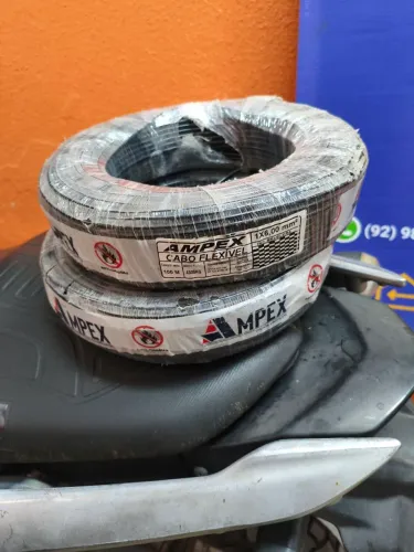 2 ROLOS Cabo flexível 6mm AMPEX 