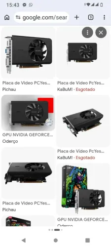 Placa de vídeo+gabinete+ memória