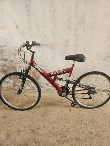 BICICLETA ARO 26 RADIKALE PRETO E VERMELHO VERDEN BIKES