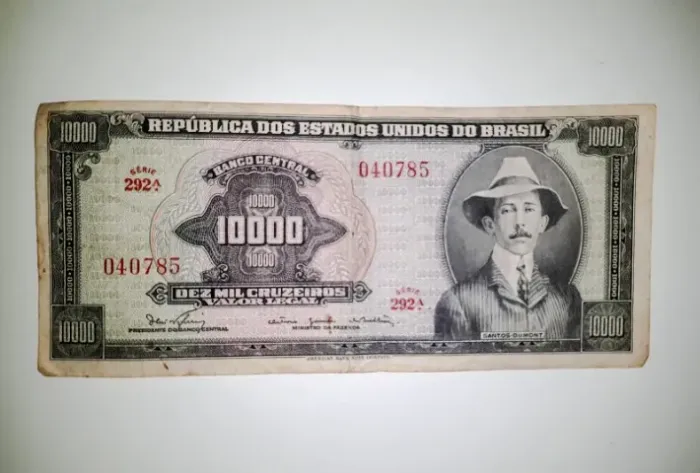 Raridade Numismática: Nota 10 Mil Cruzeiros Santos Dumont (1966)
