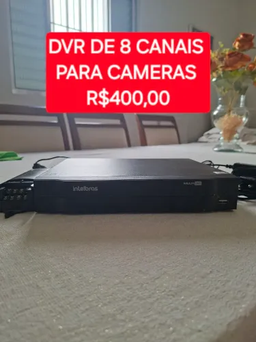 DVR INTELBRAS DE 8 CANAIS PARA CAMERAS DE SEGURANÇA 