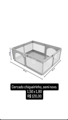 Cercado chiqueirinho 1,50 x 1,80
