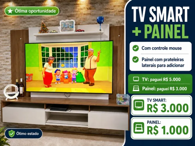 Tv e painel