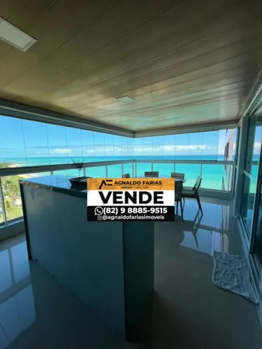 Vendo apartamento mobiliado beira mar de 205m em Guaxuma - Maceió - AL