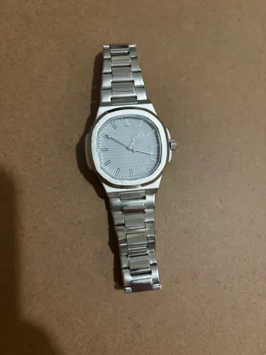 Relógio Masculino Prata Quartz Pulseira de Aço