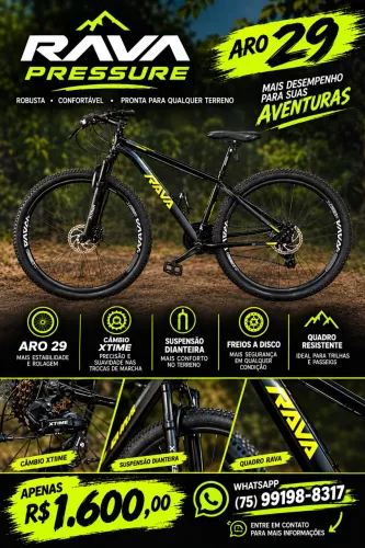 Bicicleta Rava Pressure Aro 29