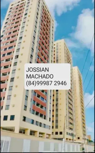 Apartamento com 3/4 - 75m² - Condomínio Residencial Sun River - Ribeira - Natal RN