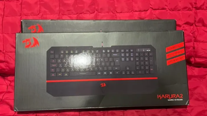 Teclado Gamer Membrana Redragon Karura 2 RGB ABNT2 Preto - NOVO