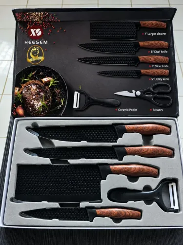 Jogo De Facas Inox 6 Peças Antiaderente Com Cabo Reforçado