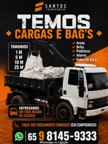 ?Areia Brita Pedrisco. Aterro Rabo ?