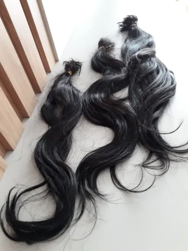 Cabelo humano vietnamita 240g sem queratina 