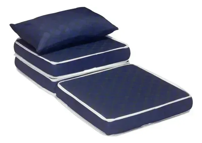Puff Vira Cama Casal c/ Travesseiro Ortobom - Entrega Rápida! 