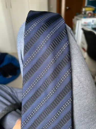 Gravata tradicional - azul marinho