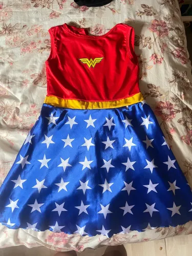 Vestido Mulher Maravilha infantil 