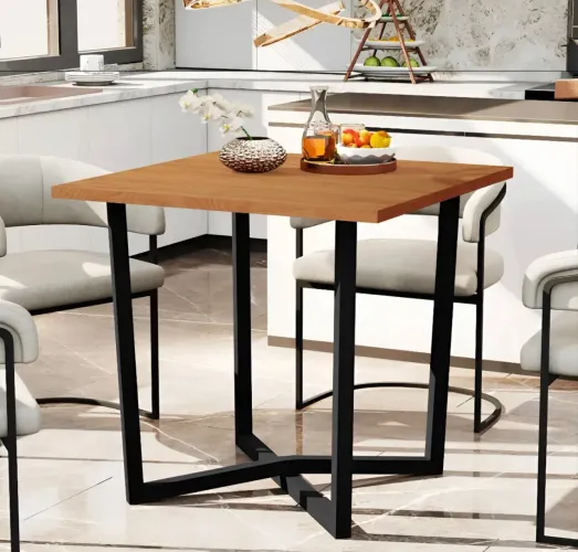 Mesa industrial de jantar nova, na embalagem! Medindo 80 x 80. Só vir retirar!