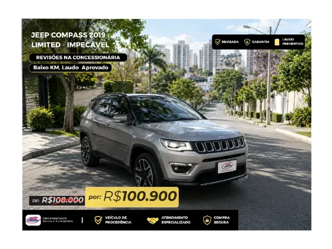 Jeep Compass Limited 2.0 4X2 Flex 16V Aut. 2019