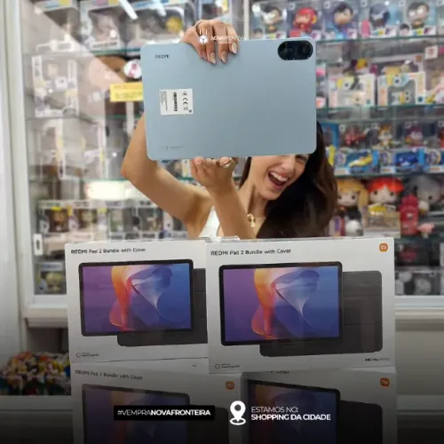 Redmi Pad 2 128GB Lacrado - Kit Com Capa - 1 ano de garantia