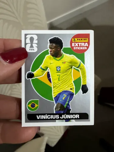 Figurinha Vini Jr extra prata