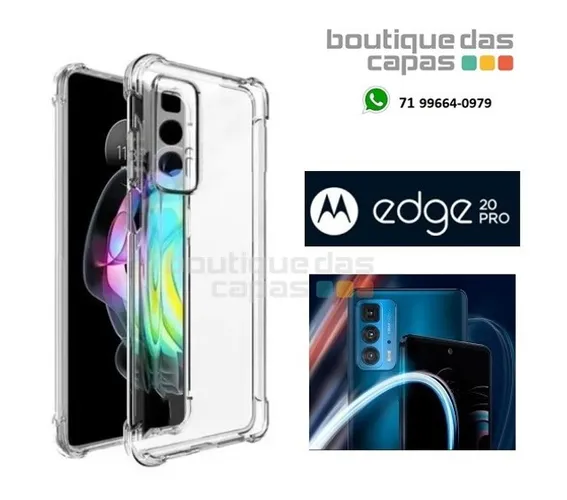 Capa tpu borda anti impacto Motorola Moto Edge 20 Pro g100 moto e20