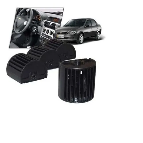 Difusor Ar Corsa wind hat sedan Classic 1994 a 2013 Central Lateral Preto valor unitário s