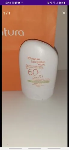 Natura protetor solar facial 