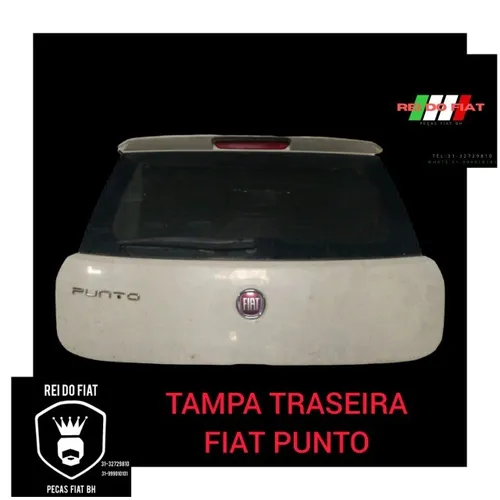 tampa traseira fiat punto com vidro