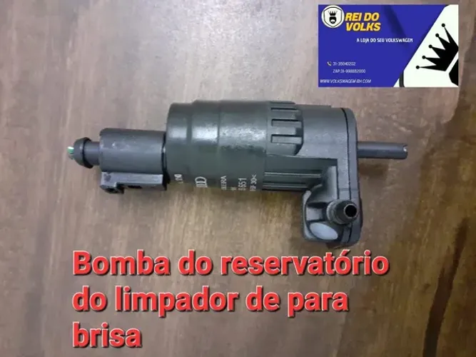 Bomba do reservatório do limpador de para brisa.  Original para linha Volkswagen. 