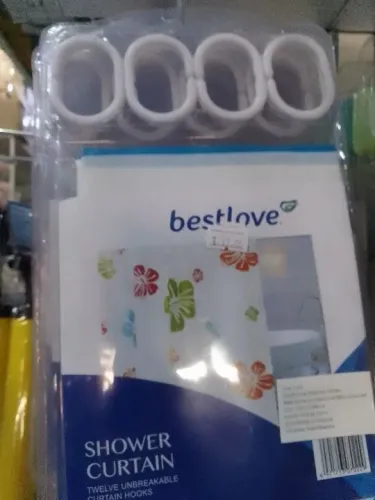 Cortina de Banheiro Infantil com 12 Ganchos - Bestlove