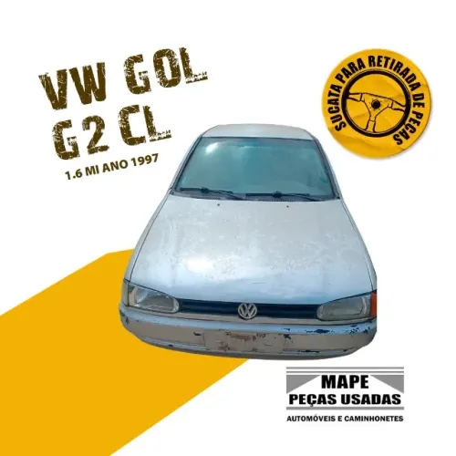 Sucata VW GOL G2 CL 1.6 MI motor AP 4 bicos ano 1997 retirada de peças