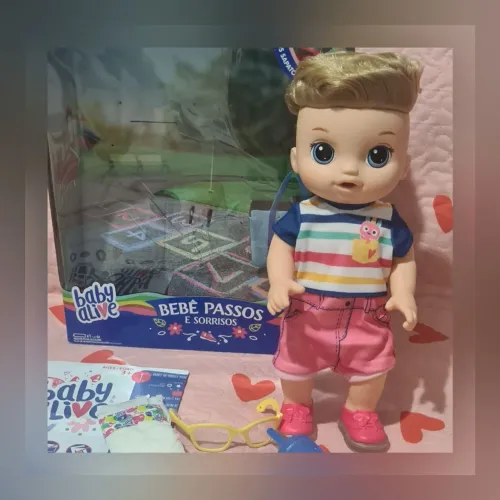 Baby alive passos e sorrisos menino