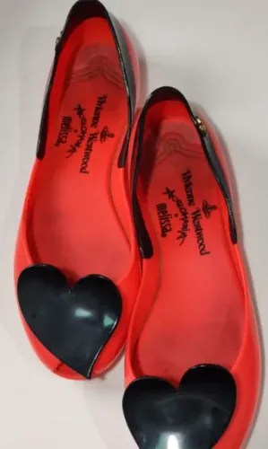 melissa vivienne westwood laranja tamanho 35