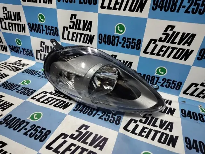 farol direito punto 2013 2014 2015 2016 2017 novo importado cinza e preto