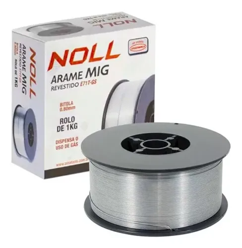 Arame Mig Tubular Revestido 0,8mm Noll 3890001