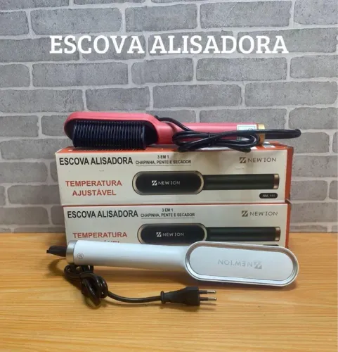 Escova Alisadora Temperatura Ajustável Bivolt