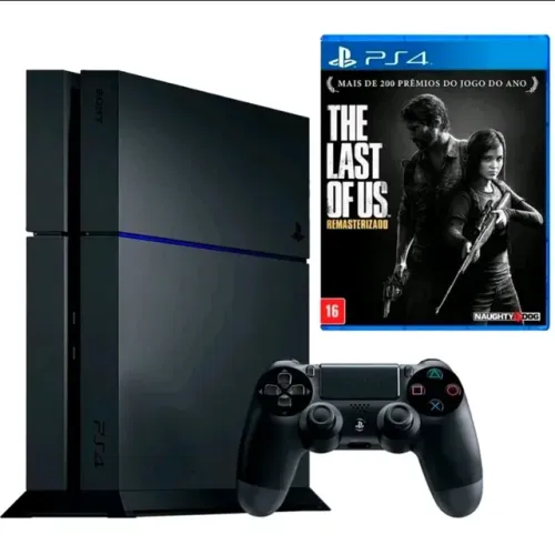 PS4 500GB c/ Garantia e Jogo (THE LAST OF US)