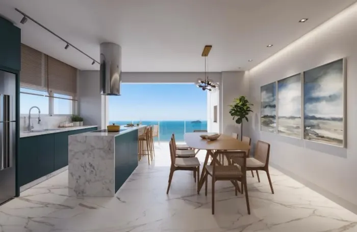 Apartamento Ocean Park vista mar em Balneário Piçarras 