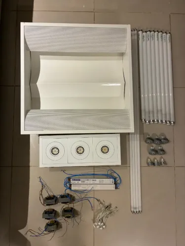 Luminárias + Lâmpadas em LED + Transformadores + Reatores