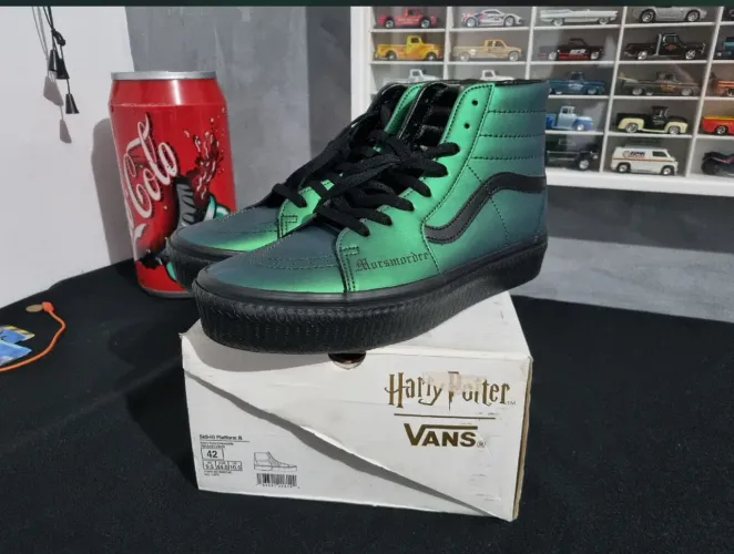 Tênis vans sonserina Herry Potter 