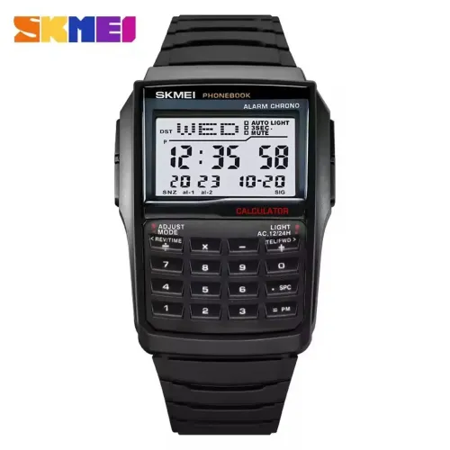 Relógio Digital Calculadora Skmei 2255 Resistente a água Esportivo Casual Cronômetro, Data