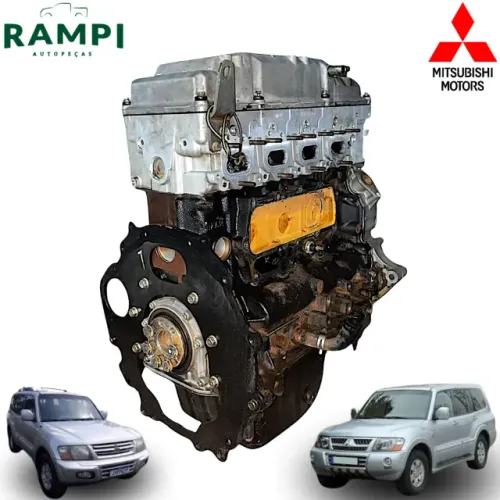 Motor Parcial Semi Eletrônico Mitsubishi Pajero Full 2002 3.2 165cv 