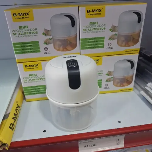 Mini Processador de Alimentos Elétrico Recarregável