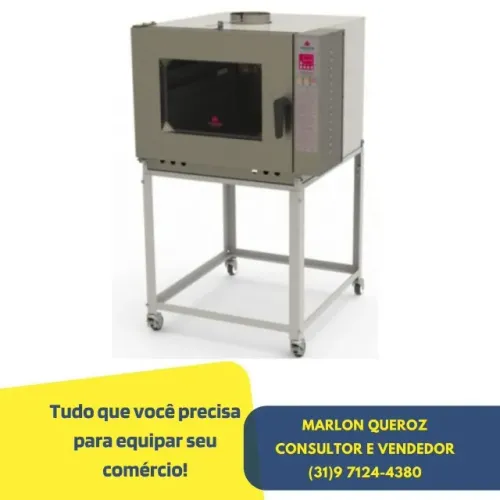 Forno Turbo 5 Esteiras a Gás Progas