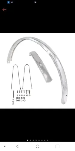 0Kit Completo de Paralama INOX para Bicicleta Aro 26 CALOI POTI ou MONARK. Marca: JKS