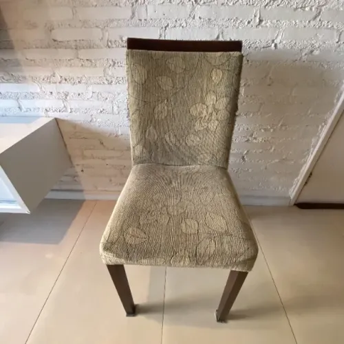 C353 Cadeira estofado madeira para mesa sala jantar indicada pra reforma 