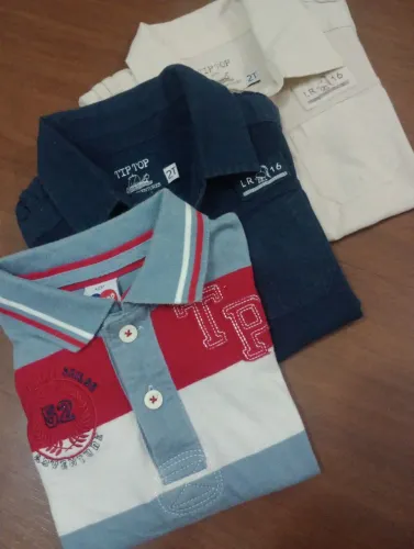 Kit com 3 camisas Top Top Tam 2