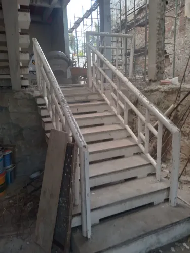 Conjunto de Corrimão de escada ferro galvanizado 