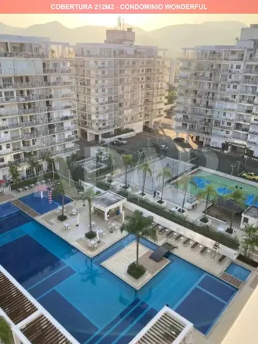 Cobertura de Luxo no Recreio dos Bandeirantes com 3 quartos, 2 salas e 212m² - Rio de Jane