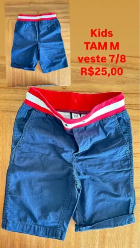 Short de Moletom Gap Infantil - TAM M - 7/8 anos