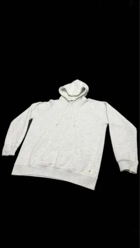 Moletom Branco com Rajados Cinzas Bluesteel Tam. G