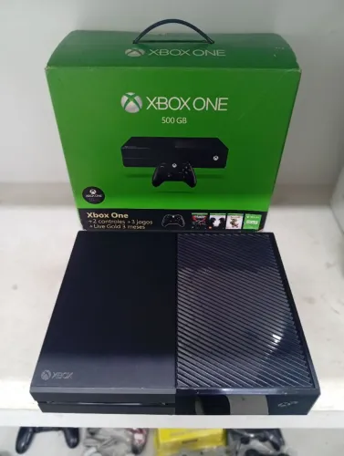 XBOX One Fat 500gb + Revisao + 1 jogo de brinde